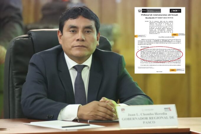 Empresa inhabilitada gana buena pro por más de S/ 21 millones en el Gore Pasco