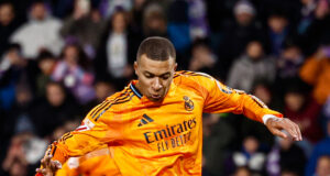 Real Madrid goleó al Real Valladolid 3-0 con «triplete» de Mbappé y comanda la Liga de España