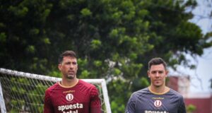 Argentino Diego Churín hizo su primer entrenamiento con Universitario en Campo Mar