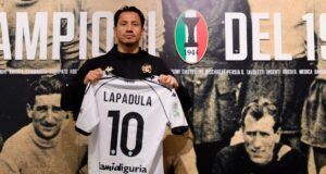 Gianluca Lapadula es nuevo jugador del Spezia de la Serie «B» del Calcio Italiano
