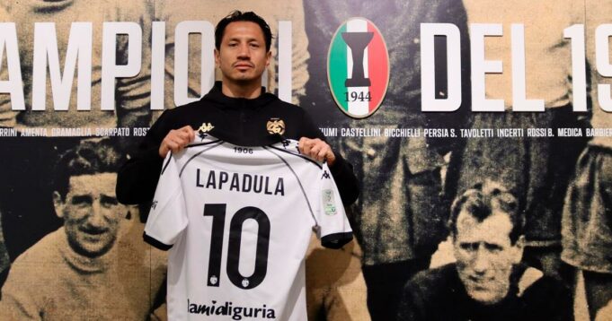Gianluca Lapadula es nuevo jugador del Spezia de la Serie «B» del Calcio Italiano