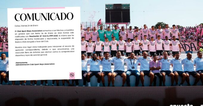 Sport Boys podría quedarse sin jugar la Liga 1 pues le quitaron la Licencia «A»