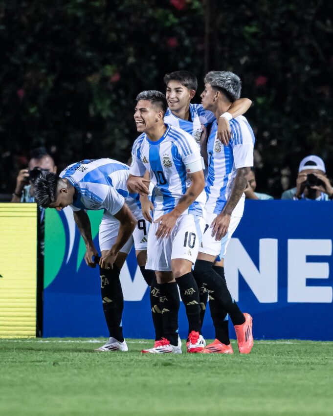 Argentina le aplicó goleada histórica a Brasil 6-0 en el Sudamericano Sub 20 en Venezuela