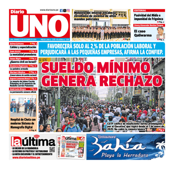 Edición del 29 de diciembre de 2024