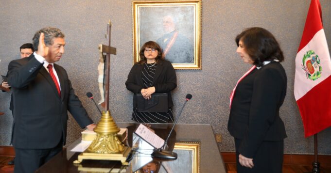 Poder Judicial: magistrado Dante Terrel Crispín juramentó como juez supremo provisional de la Sala Penal Transitoria