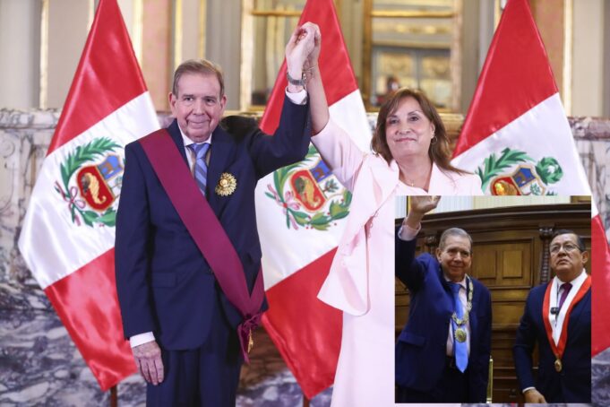 Edmundo Gonzáles: fue distinguido con medallas por presidenta Dina Boluarte y Congreso de la República