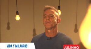 Julinho llora en set de Milagros Leiva