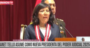 Presidenta de la Corte Suprema Janet Tello en mensaje a la nación convoca a unidad de juezas y jueces contra instrumentalización de la justicia