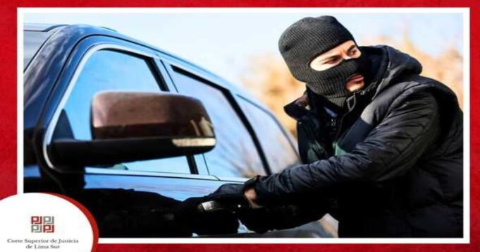 SJM: Poder Judicial de Lima Sur condenó a pena efectiva a un ladrón por robar un vehículo