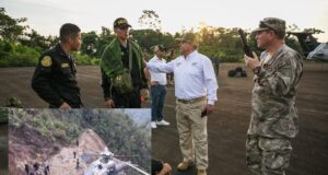 Evacuación aérea: Ministro de Defensa acompaña a policías heridos tras accidente de helicóptero en Amazonas