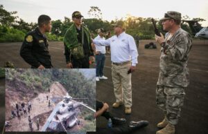 Evacuación aérea: Ministro de Defensa acompaña a policías heridos tras accidente de helicóptero en Amazonas