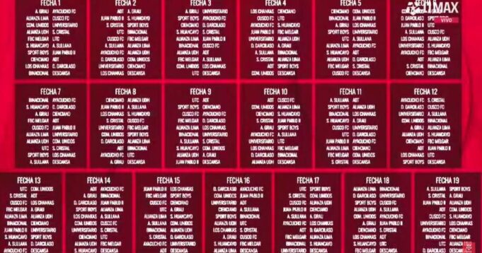 Clásico Alianza Lima-Universitario se jugará en la séptima fecha del Apertura Liga 1