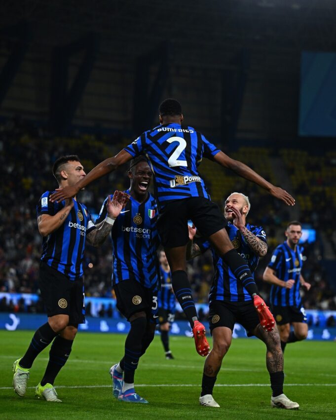 Inter de Milán es el primer finalista de la Supercopa de Italia al vencer a Atalanta 2-0