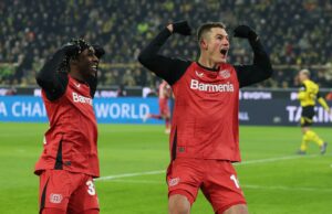 Bayer Leverkusen venció al Borussia Dortmund 3-2 y trepó al segundo lugar de la Bundesliga