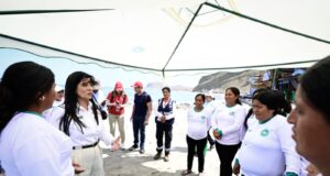 Ministra Desilú León coordina reactivación del turismo en playas norteñas afectadas por oleajes