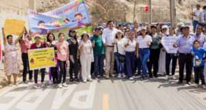 Inauguran pistas en Los Jardines de Manchay