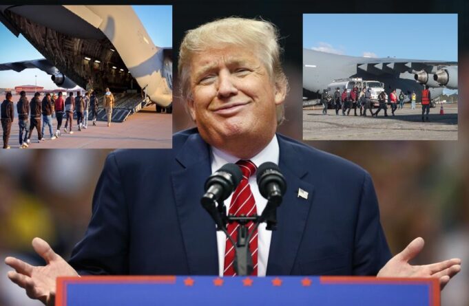 ‘Pa’ Fuera’: Comenzó la deportación de inmigrantes en aviones militares de EE.UU.