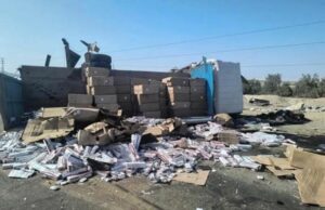 Ica: Camión repleto de cigarrillos de contrabando provoca accidente en la Panamericana Sur