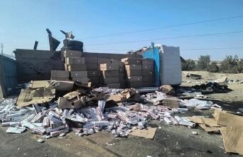 Ica: Camión repleto de cigarrillos de contrabando provoca accidente en la Panamericana Sur