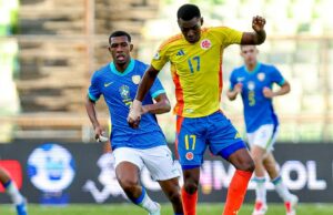 Brasil le ganó a Colombia 1-0 en el Sudamericano Sub 20 y es uno de los líderes