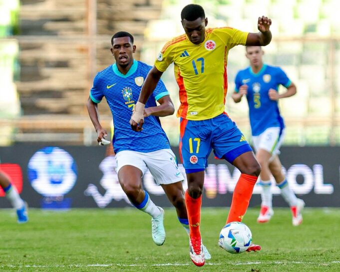Brasil le ganó a Colombia 1-0 en el Sudamericano Sub 20 y es uno de los líderes