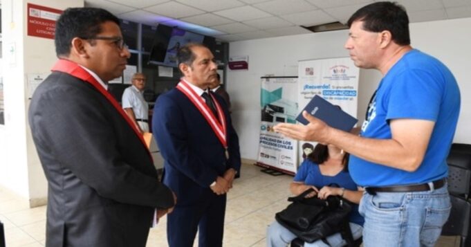 Poder Judicial: ANC verificó la entrega oportuna de depósitos judiciales de alimentos durante visita judicial a la Corte del Callao