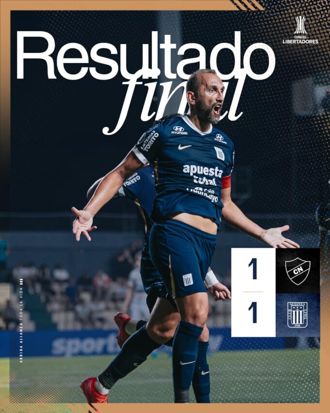 Alianza Lima logró valioso empate ante Nacional en Paraguay 1-1 en debut de Libertadores
