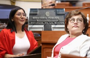 Fiscalía denuncia constitucionalmente a Kelly Portalatino y Silvia Monteza por negociación incompatible