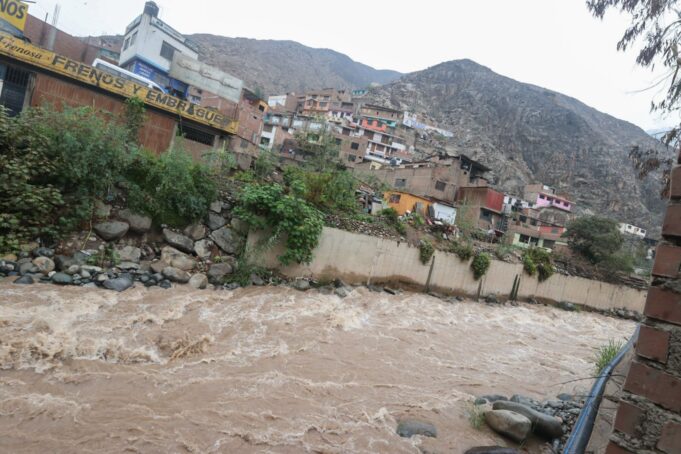 Senamhi emite alerta ante posible activación de quebradas por lluvias en Chosica