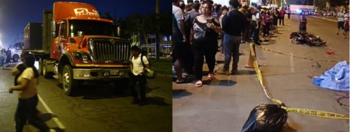 Mujer embarazada y hombre fallecen tras ser arrollados por tráiler en Callao