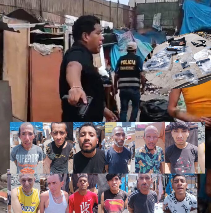 Policías capturan a ‘La Selección del Mal’ más de 12 sujetos inmersos en robos y asaltos en La Victoria y Cercado de Lima(VIDEO)