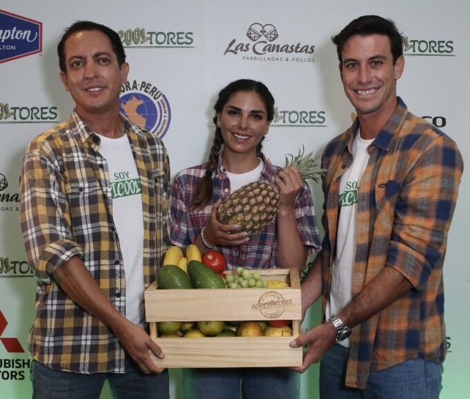 El periodista Gino Tassara, el tenista Duilio Vallebuona y la chica reality Vania Torres apuestan por la difusión de la agronomía del Perú