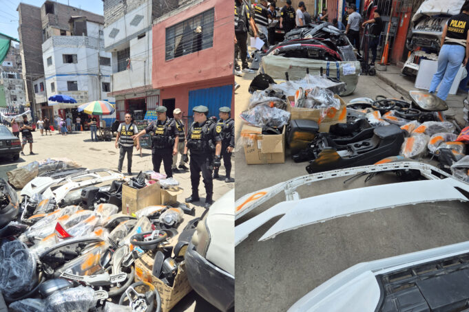 San Jacinto: Incautan más de 300 autopartes