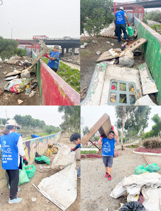 Recogen más de 3 toneladas de basura del Río Chillón en Puente Piedra