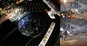 ¡Tragedia! Techo de Real Plaza de Trujillo colapsa y cae sobre sección de comidas deja varios heridos y personas desaparecidas