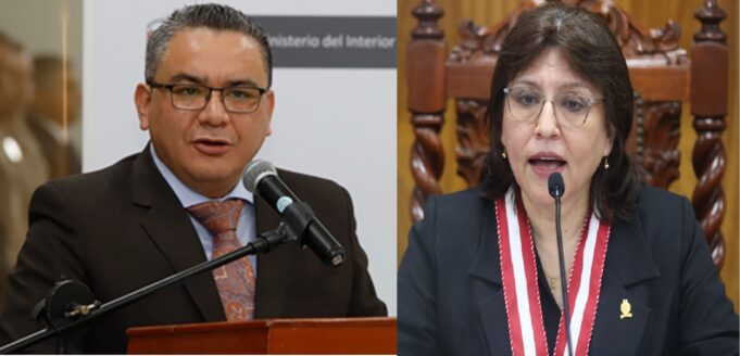 Ministro del Interior exige a la JNJ la suspensión de la fiscal de la Nación