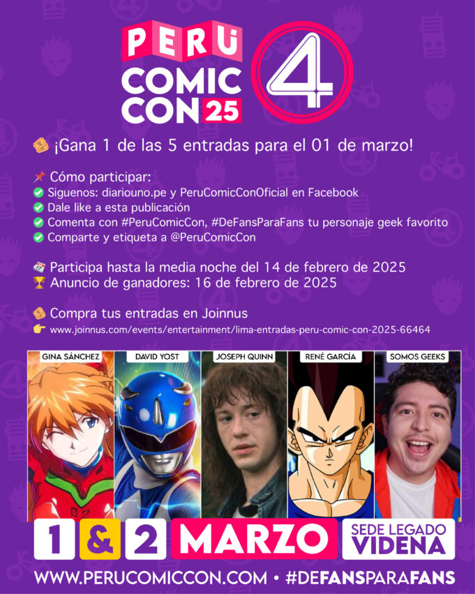 🎉 ¡SORTEO PERÚ COMIC CON 2025! 🎉