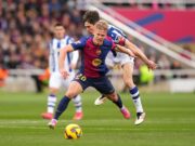 Barcelona goleó a la Real Sociedad 4-0 y es líder de la Liga de España
