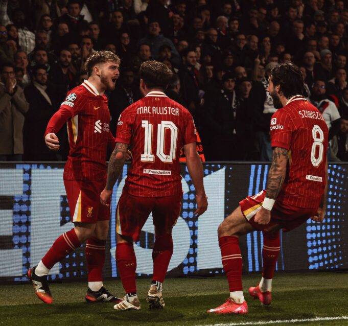 Liverpool derrotó al PSG de visita 1-0 y lleva ventaja para la vuelta en Octavos de Champions