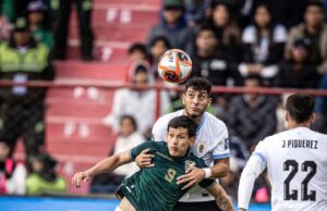 Bolivia empató con Uruguay 0-0 en El Alto y bajó al octavo lugar de la tabla