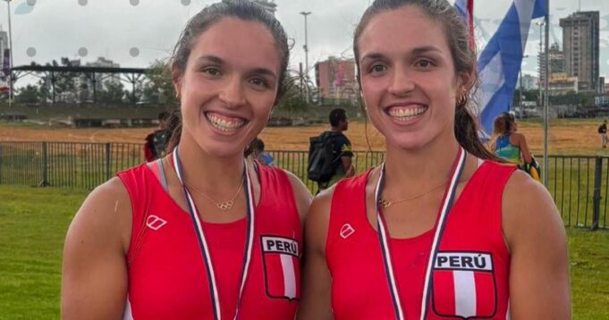 Gemelas Alessia y Valeria Palacios ganan medalla de oro en Sudamericano de Remo Asunción 2025
