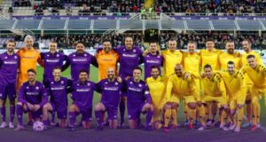 Juan Manuel Vargas jugó en la despedida de Giuseppe Rossi y se puso la camiseta de Fiorentina