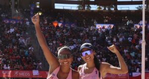 Peruanas Lisbeth Allcca y Claudia Gaona lograron bronce en Sudamericano de Vóley Playa