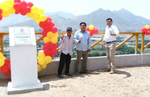 Construyen muro de contención para evitar derrumbes en Manchay