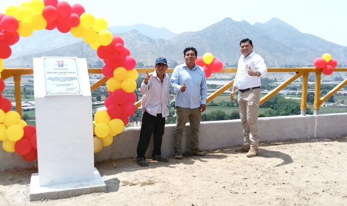 Construyen muro de contención para evitar derrumbes en Manchay