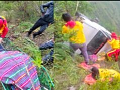 Huancavelica: Policía de Salvataje de Lima  rescataron cuerpo de un vehículo que cayó a un abismo