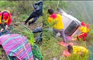 Huancavelica: Policía de Salvataje de Lima  rescataron cuerpo de un vehículo que cayó a un abismo