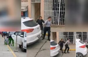Huaraz: Dos mujeres policías son captados en aparente estado de ebriedad en plena vía pública