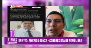 Américo Gonza denuncia «persecución caviar» contra Vladimir Cerrón