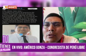 Américo Gonza denuncia «persecución caviar» contra Vladimir Cerrón